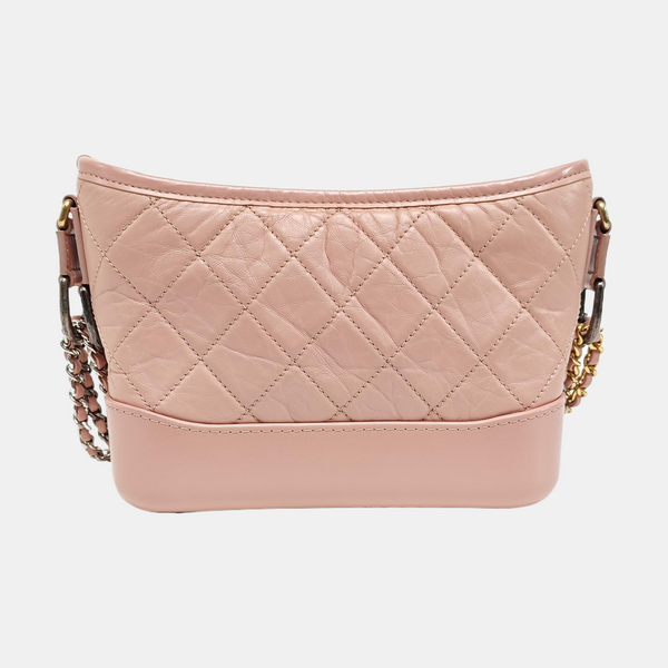 GABRIELLE Small Quilted Calfskin Pink