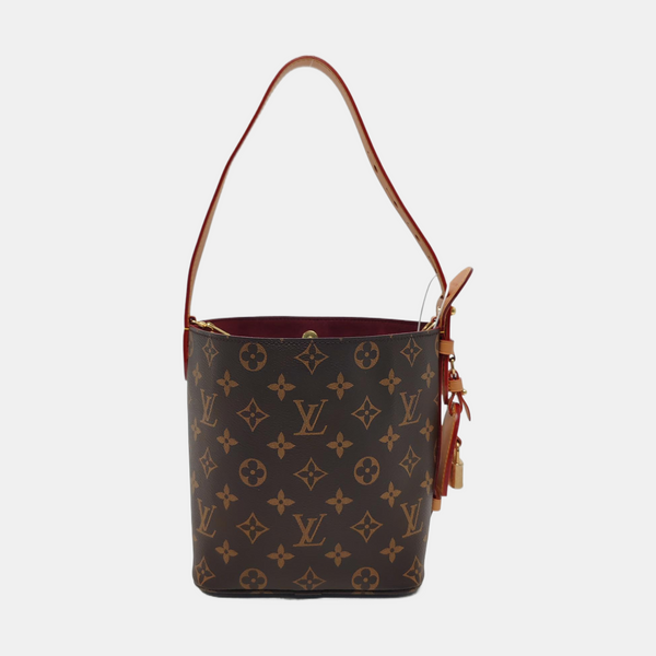 ALL IN BB Monogram Coated Canvas Brown