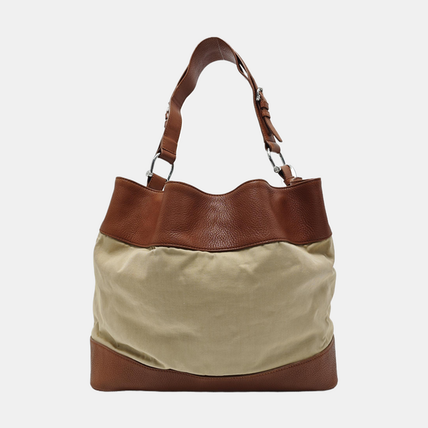 Fabric Tote Bag Medium Beige