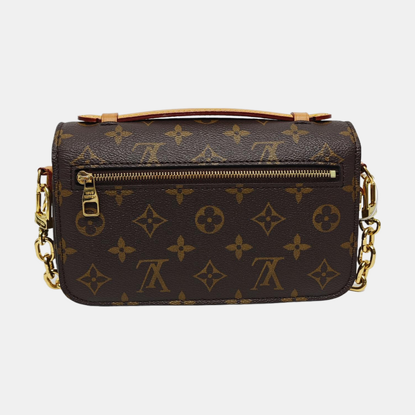 MÉTIS EAST WEST Monogram Coated Canvas Brown
