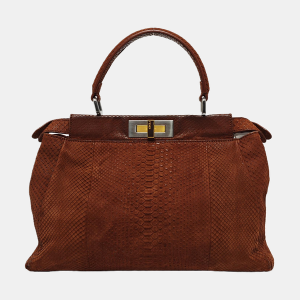 Peekaboo Medium Python Brown