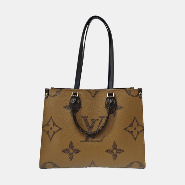 ONTHEGO MM Monogram Coated Canvas Brown