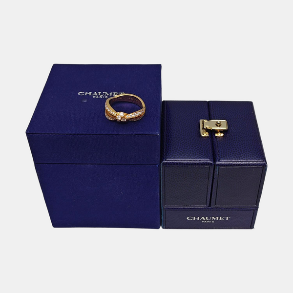 Jeux De Liens 18k Rose Gold Ring EU 52