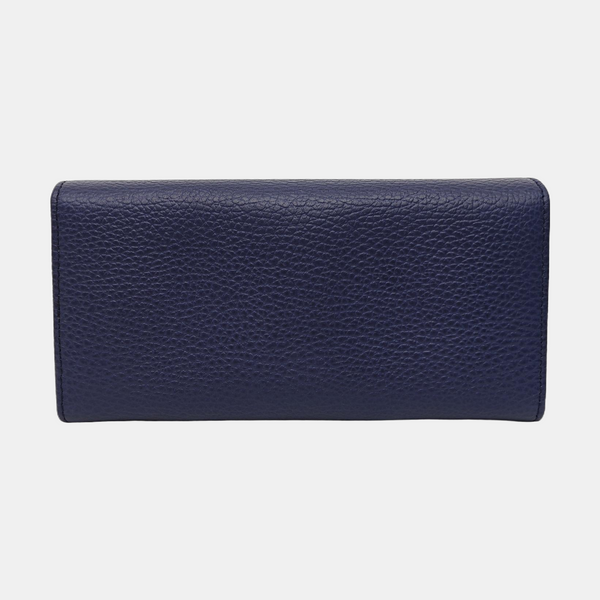 Swing Calfskin Blue Wallet