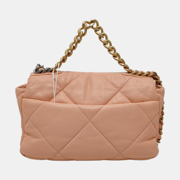 CHANEL 19 Small Quilted Lambskin Pink