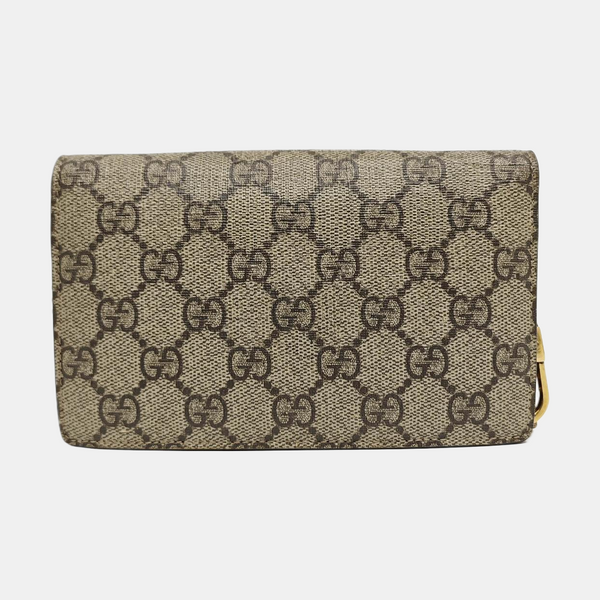 GG Supreme Mini Monogram Coated Canvas Beige