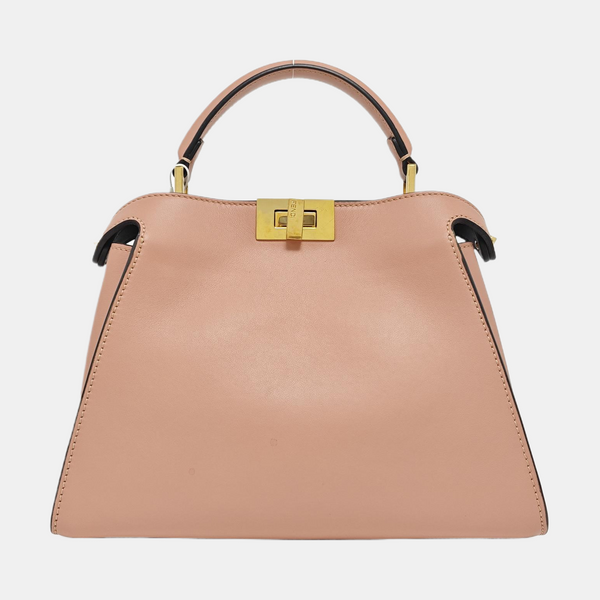 Peekaboo Essential Medium Calfskin Pink