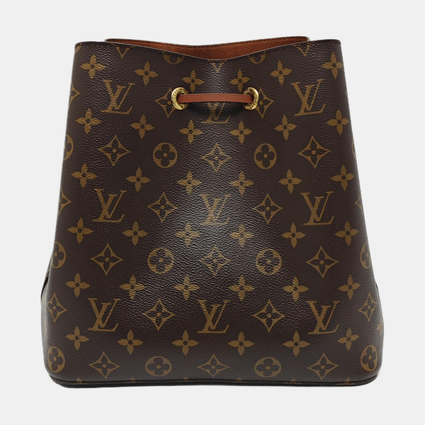 NÉONOÉ MM Monogram Coated Canvas Brown