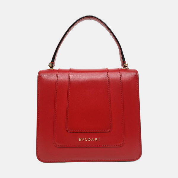 SERPENTI FOREVER Small Quilted Calfskin Red