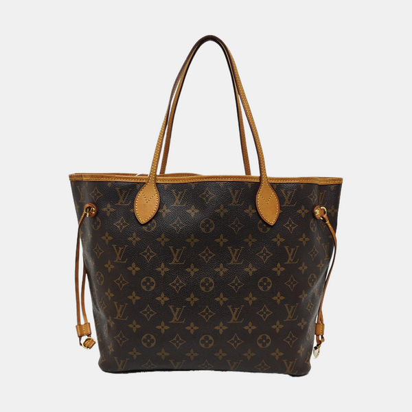 NEVERFULL MM Monogram Coated Canvas Brown