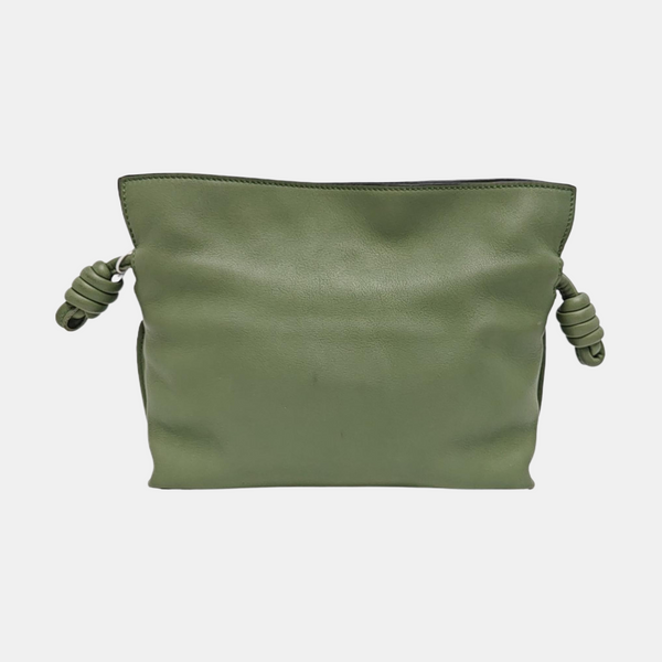 Authenticated pre-owned Flamenco Calfskin Green - Shoulder Bag at Looply