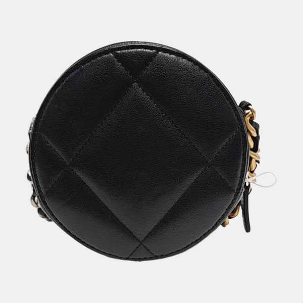 Authenticated pre-owned CHANEL 19 Quilted Lambskin Black - Shoulder Bag at Looply