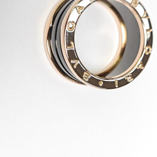 B.ZERO1 18k Rose Gold Ring EU 57