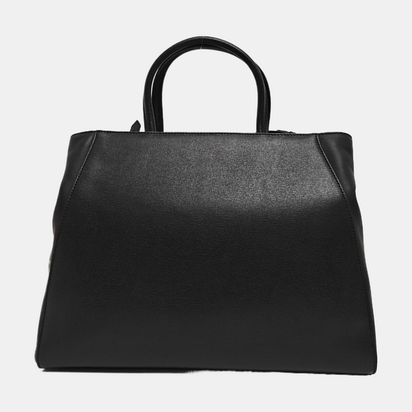2 Jours Medium Calfskin Black