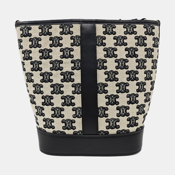 Canvas Bucket Bag White