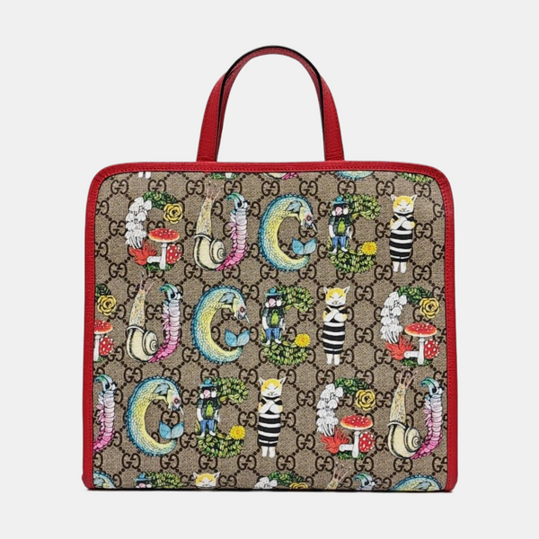 Children’s GG Bucket Monogram Coated Canvas Beige