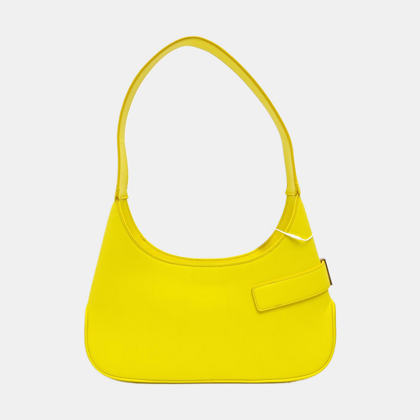 Clasp Hobo Calfskin Yellow