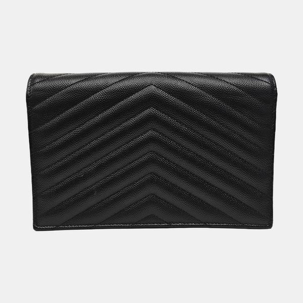 MONOGRAM WOC Chevron Calfskin Black