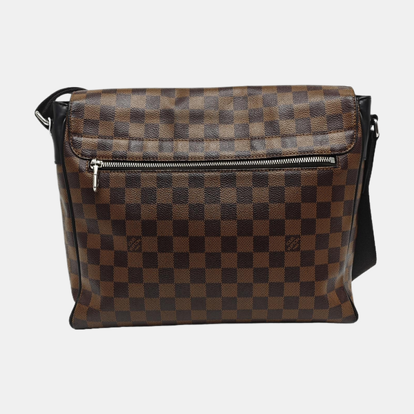 DISTRICT MM Damier Ebene Coated Canvas Brown
