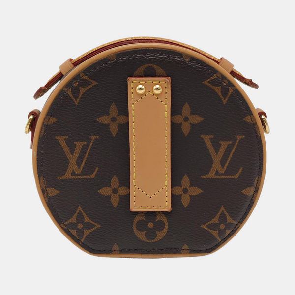 BOITE CHAPEAU Mini Monogram Coated Canvas Brown