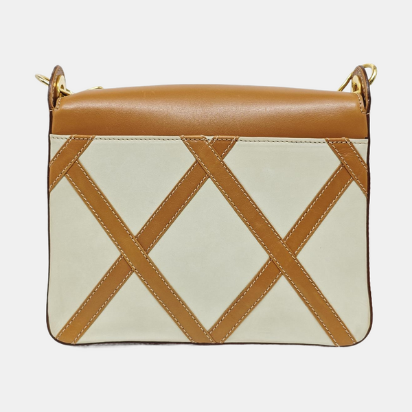 Quilted Calfskin Shoulder Bag Beige