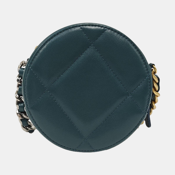 CHANEL 19 Small Quilted Calfskin Blue