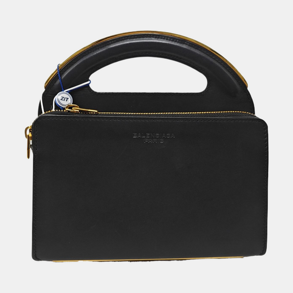Padlock Work Calfskin Black