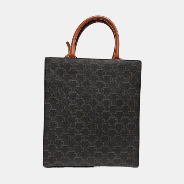 CABAS CELINE Small Coated Canvas Brown
