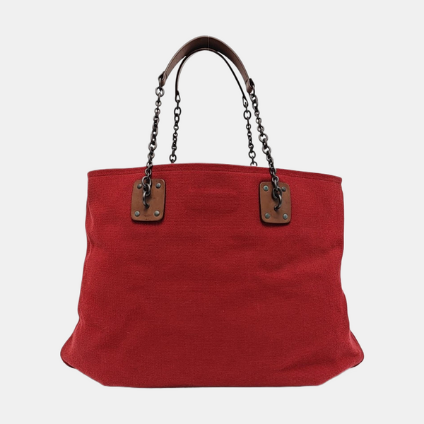 Fabric Tote Bag Red