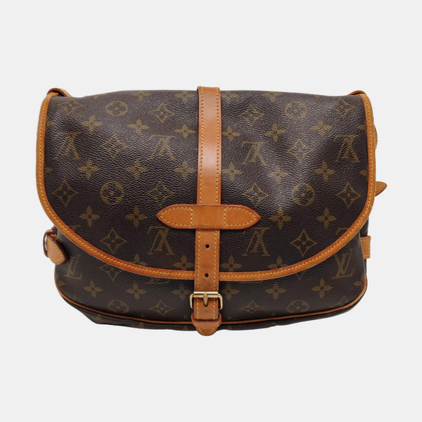 SAUMUR Monogram Coated Canvas Brown