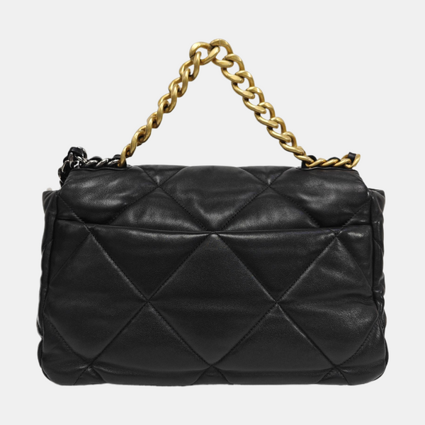 CHANEL 19 Medium Quilted Lambskin Black