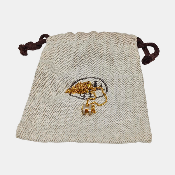 Pop H Metal Gold Necklace