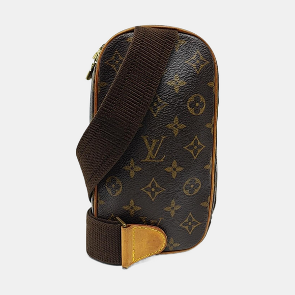 GANGE Monogram Coated Canvas Brown