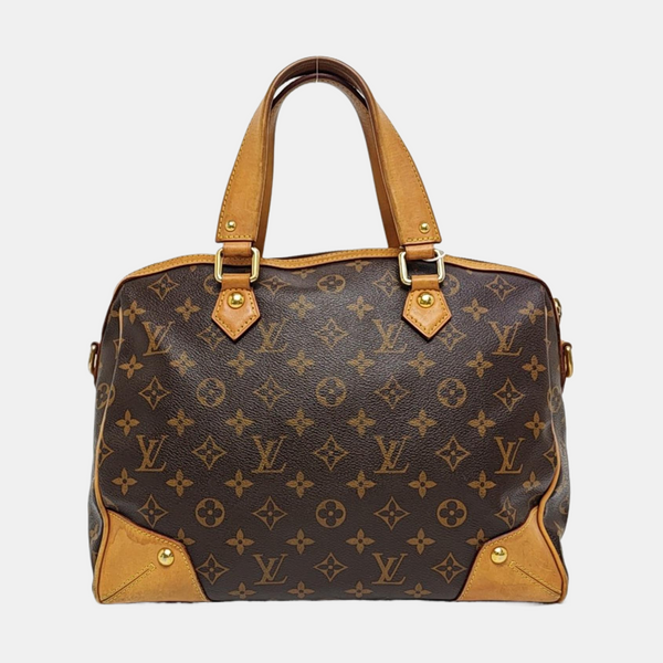 RETIRO NM Monogram Coated Canvas Brown