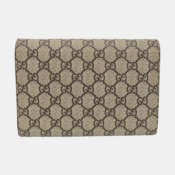 Dionysus Mini Monogram Coated Canvas Beige
