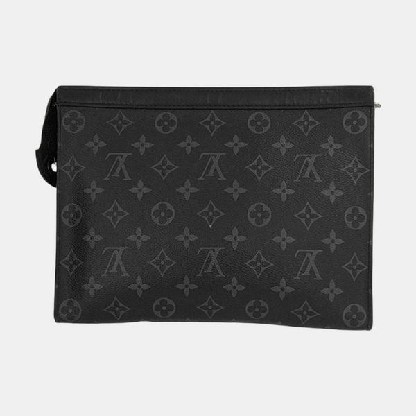 Pochette Voyag MM Monogram Coated Canvas Black