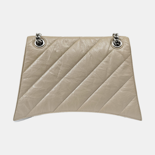 Crush Medium Quilted Calfskin Beige