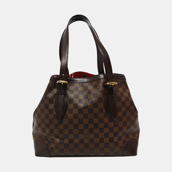 HAMPSTEAD MM Damier Ebene Coated Canvas Brown