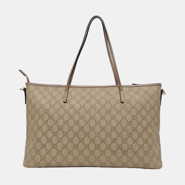 Monogram Coated Canvas Tote Bag Pink