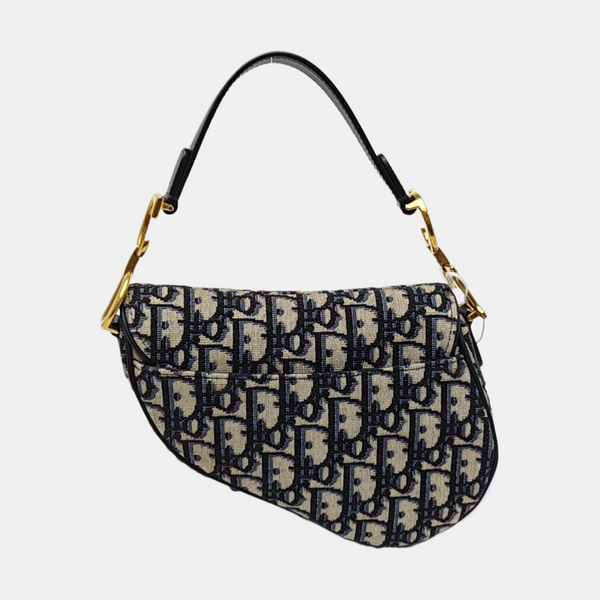 Saddle Mini Oblique Canvas Blue