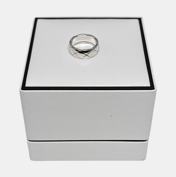 COCOCRUSH 18k White Gold Silver Ring EU 47