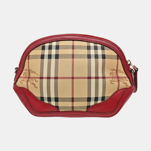 Coated Canvas Shoulder Bag Beige