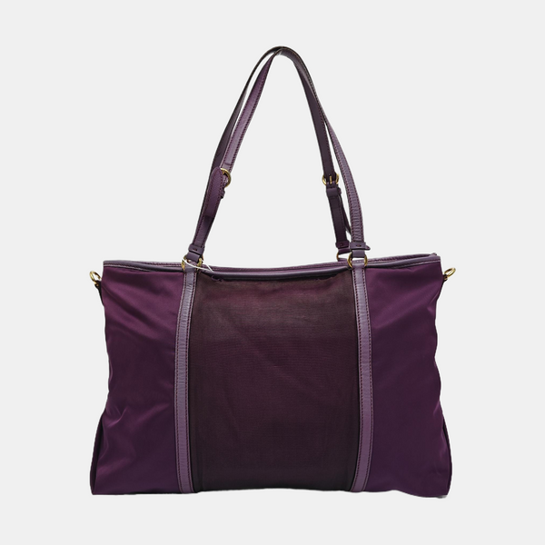 Nylon Tote Bag Purple
