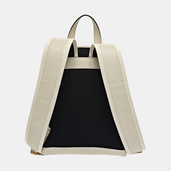 Ophidia Small Monogram Coated Canvas Beige