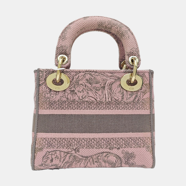 Lady Dior Mini Fabric Pink