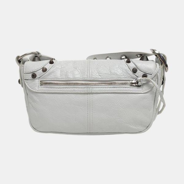 Authenticated pre-owned Le Cagole XS Lambskin White - Shoulder Bag at Looply
