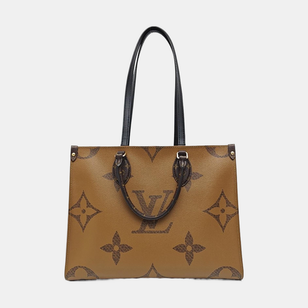 ONTHEGO MM Monogram Coated Canvas Brown