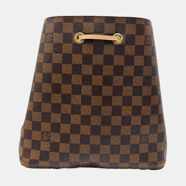 NÉONOÉ MM Damier Ebene Coated Canvas Brown