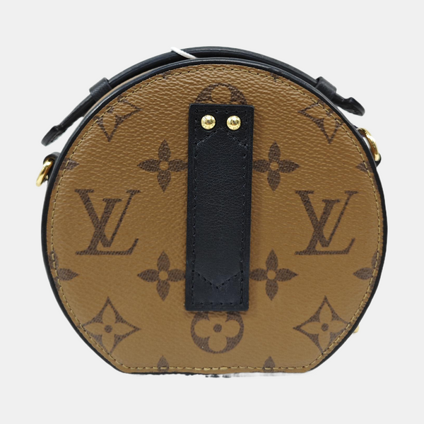 BOITE CHAPEAU Mini Monogram Coated Canvas Brown