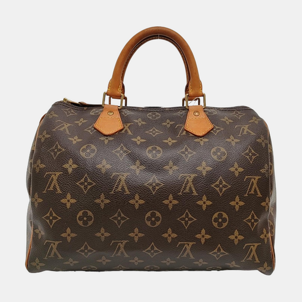 SPEEDY 30 Lona revestida Monogram marrón